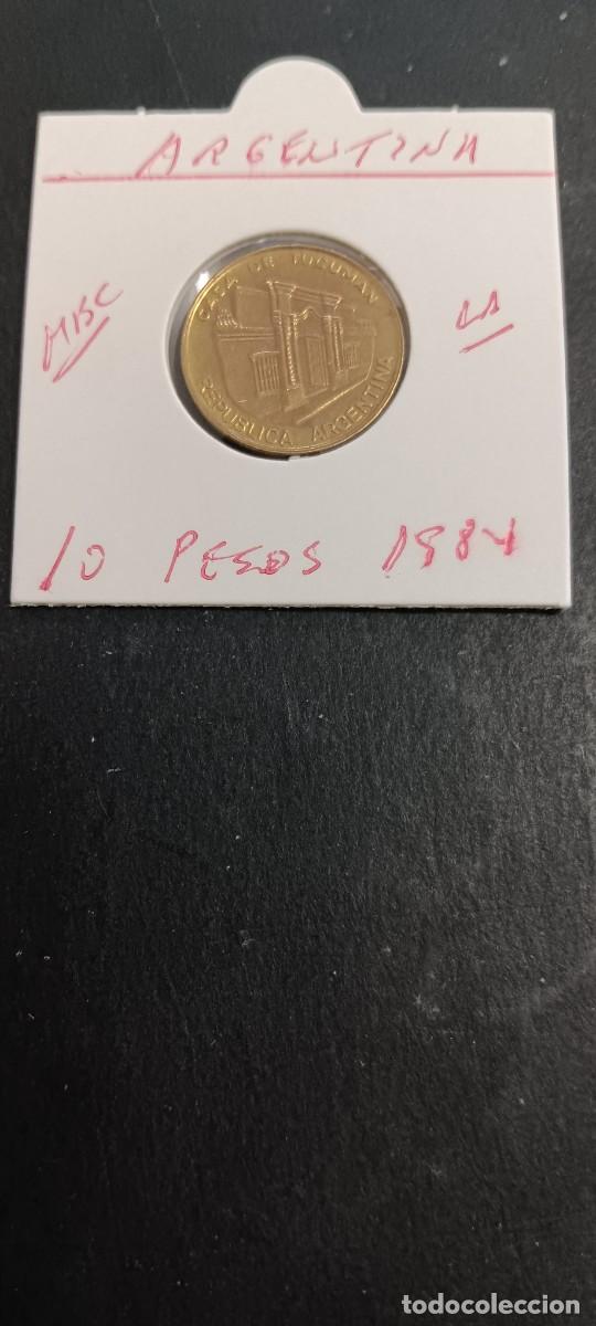 Monedas antiguas de Am&eacute;rica: ARGENTINA 10 PESOS 1984 MBC KM=93 (LAT&Oacute;N) CASA DE TUCUM&Aacute;N