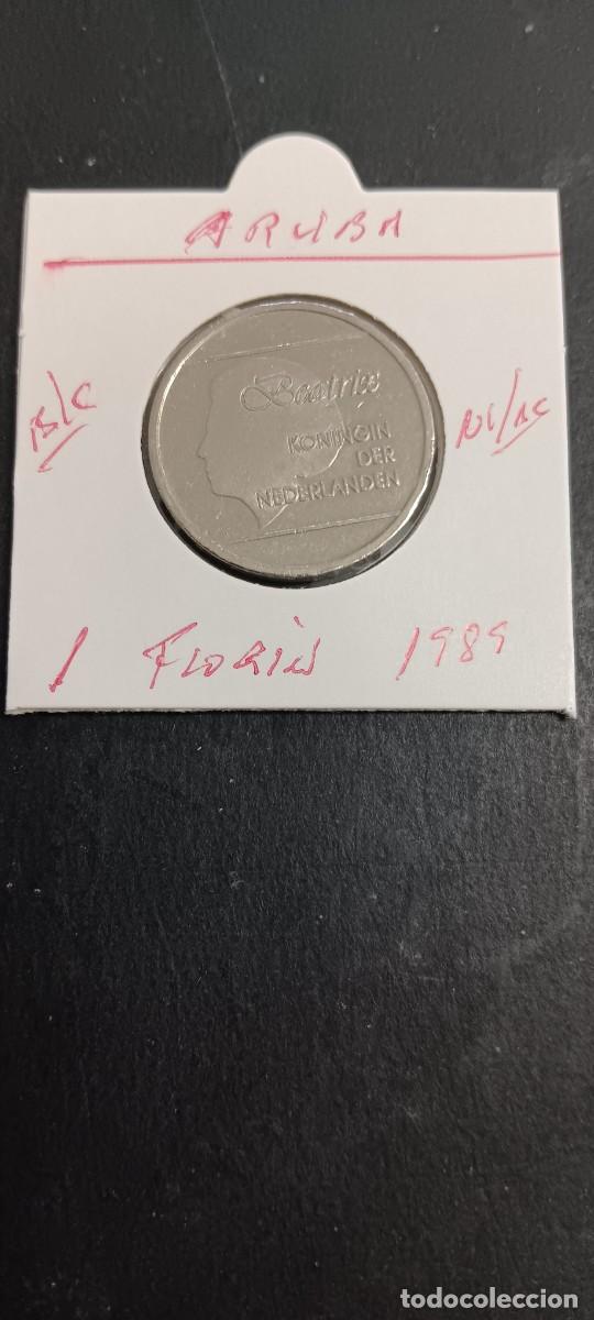 Monedas antiguas de Am&eacute;rica: ARUBA 1 FLORIN 1989 BC KM=5 (NIQUEL-ACERO)