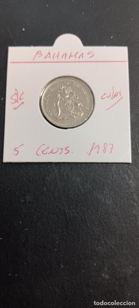 Monedas antiguas de Am&eacute;rica: BAHAMAS 5 CENTIMOS 1987 S/C KM=60 (CUPRONIQUEL)