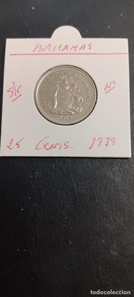 Monedas antiguas de Am&eacute;rica: BAHAMAS 25 CENTIMOS 1979 S/C KM=63.1 (NIQUEL)