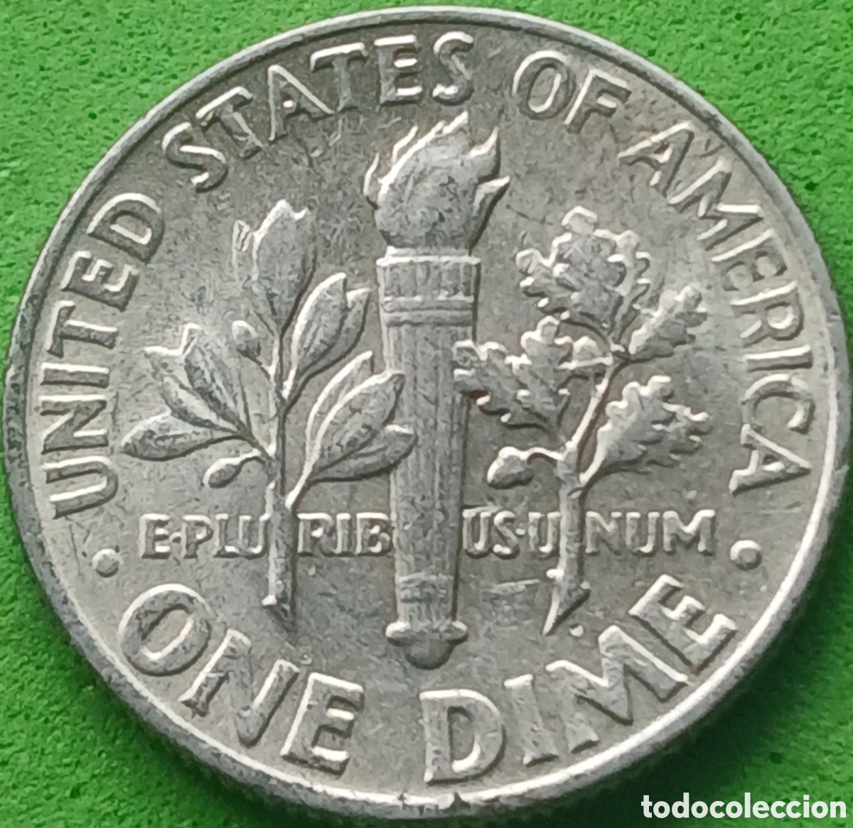 Monedas antiguas de Am&eacute;rica: USA one dime 1964 km#195 sin marca de ceca/ plata