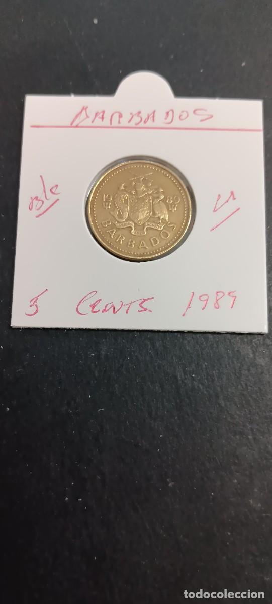 Monedas antiguas de Am&eacute;rica: BARBADOS 5 CENTIMOS 1989 BC KM=11 (LAT&Oacute;N)