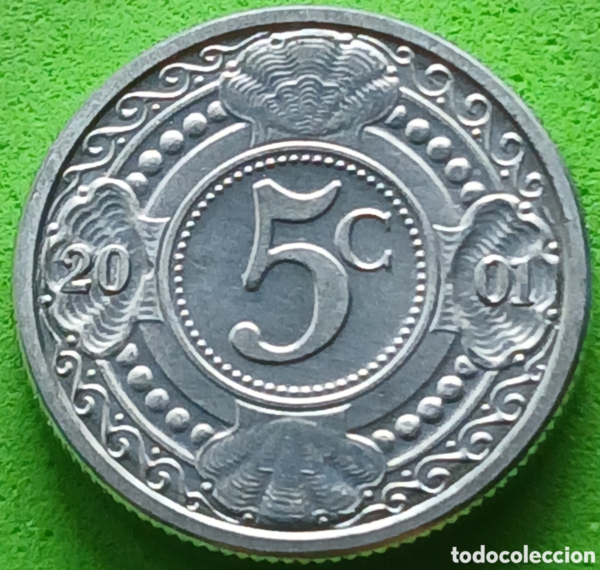 Monedas antiguas de Am&eacute;rica: Antillas Neerlandesas 5 cent 2001 km#33 poco com&uacute;n
