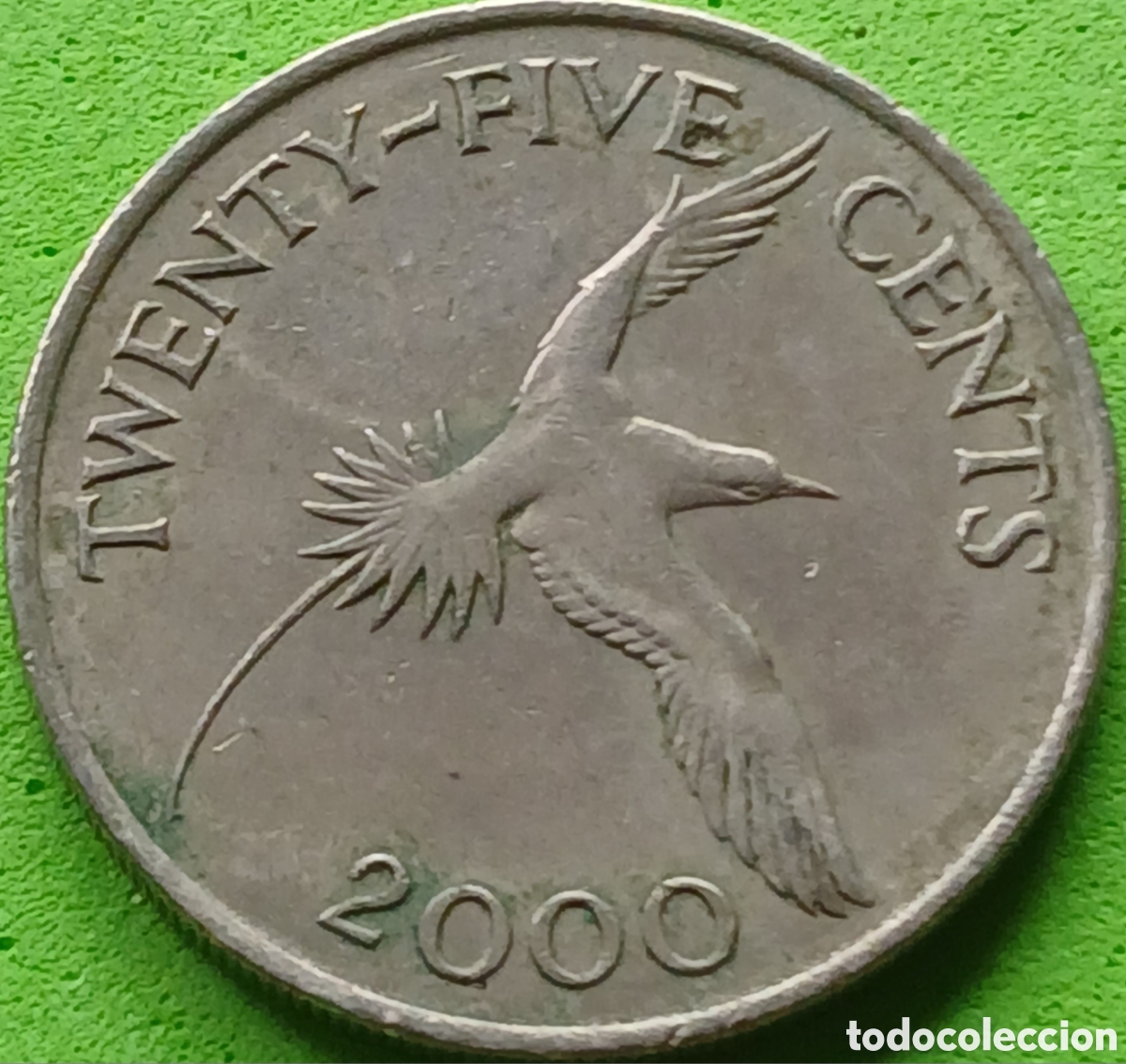 Monedas antiguas de Am&eacute;rica: Bermudas 25 cents 2000 km#110