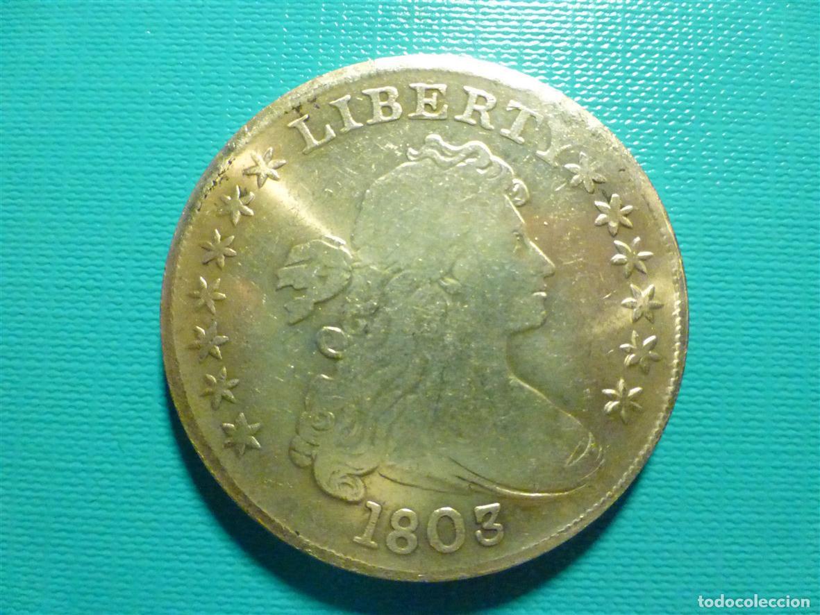 Monedas antiguas de Am&eacute;rica: Dollar Liberty Plata A&ntilde;o 1803 Small - United States of America - 40 mm Aprox 26 gr. - Draped Bust