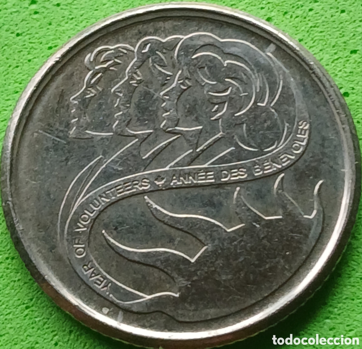 Monedas antiguas de Am&eacute;rica: Canad&aacute; 10 cents 2001 km#412 Voluntarios