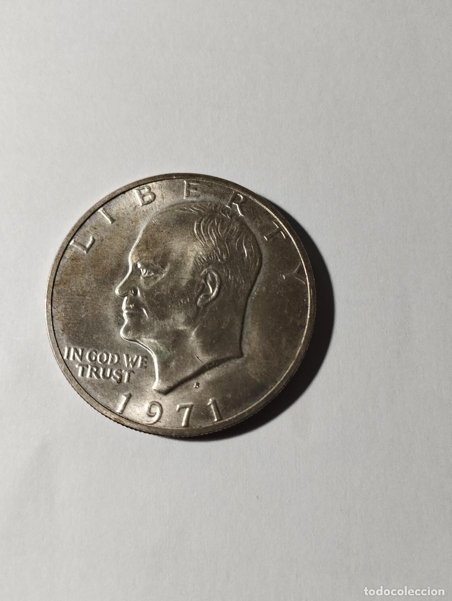 Monedas antiguas de Am&eacute;rica: moneda plata Eisenhower - Foto 1
