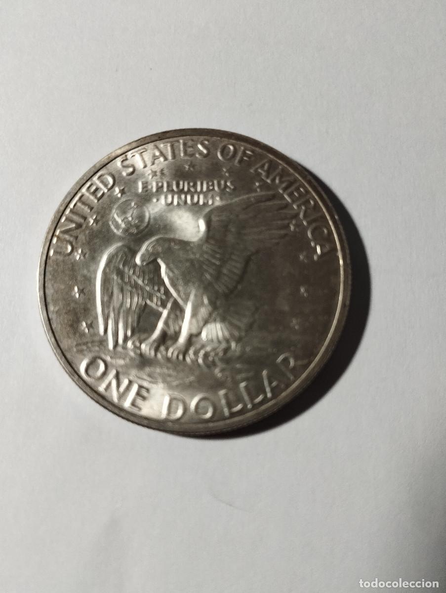 Monedas antiguas de Am&eacute;rica: moneda plata Eisenhower - Foto 2