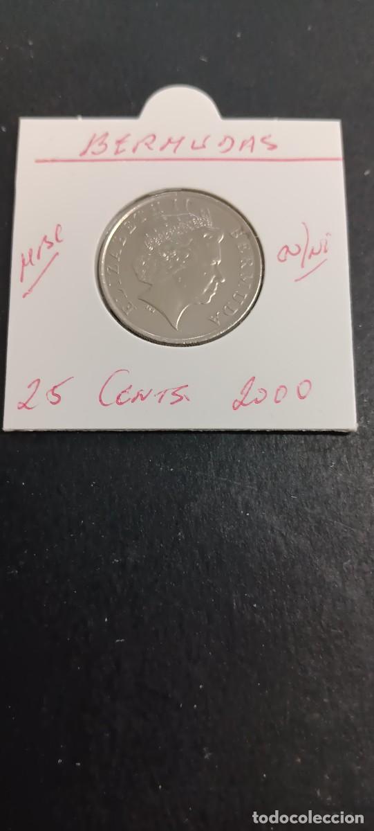 Monedas antiguas de Am&eacute;rica: BERMUDAS 25 CENTIMOS 2000 MBC KM=110 (COBRE-NIQUEL)