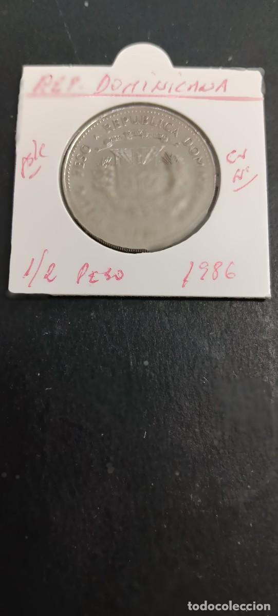 Monedas antiguas de Am&eacute;rica: REPUBLICA DOMINICANA 1/2 PESO 1986 BC KM=62 (CUPRONIQUEL)