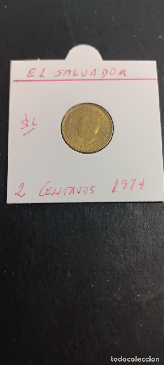 Monedas antiguas de Am&eacute;rica: EL SALVADOR 2 CENTAVOS 1974 S/C KM=147 (NIQUEL-LAT&Oacute;N)