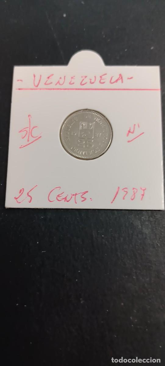 Monedas antiguas de Am&eacute;rica: VENEZUELA 25 CNTIMOS 1987 S/C KM=50.2 (NIQUEL)