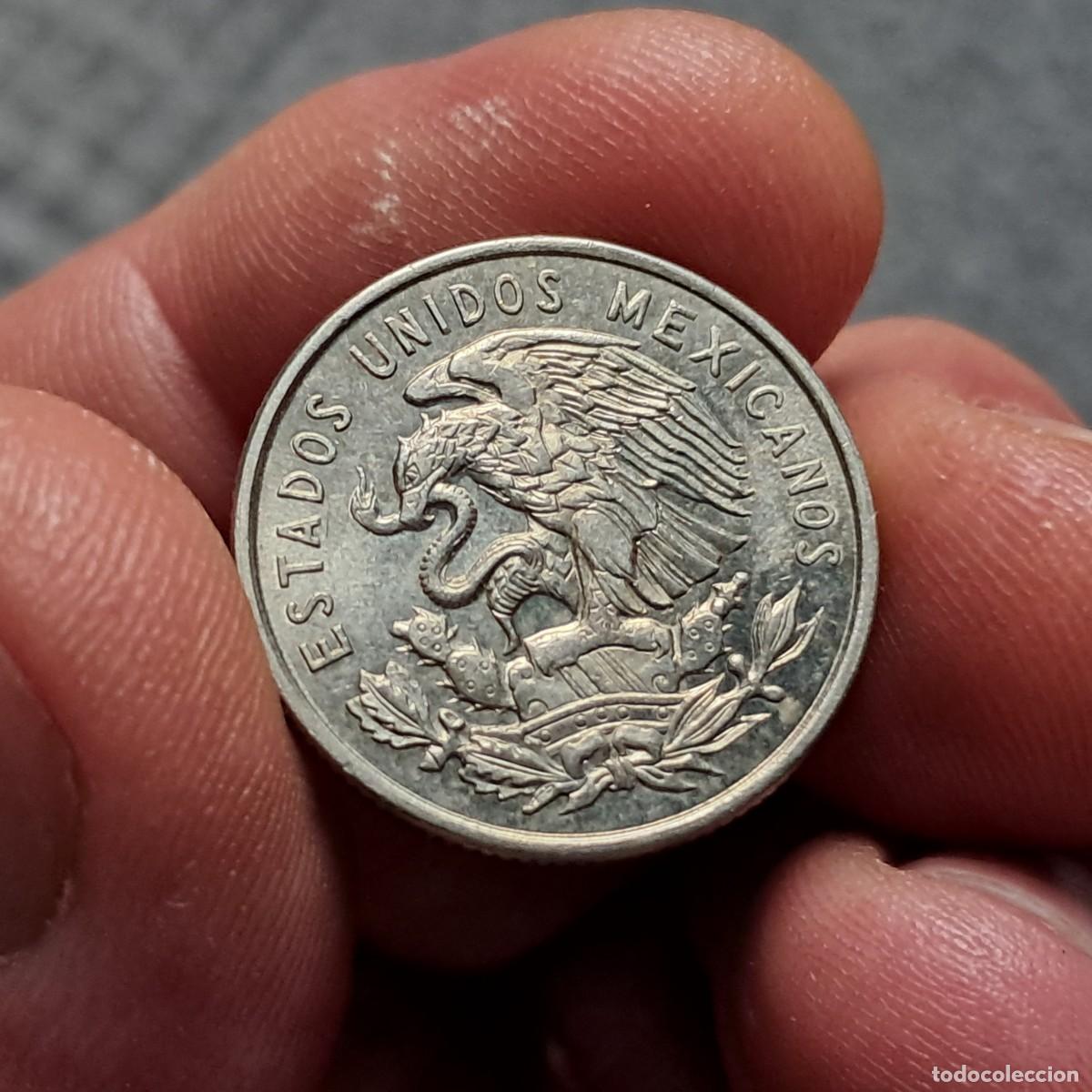 Monedas antiguas de Am&eacute;rica: MONEDA DE M&Eacute;XICO 25 CENTAVOS 1964 Mo XF, KM# 444, Sch&ouml;n# 61, N# 9188.