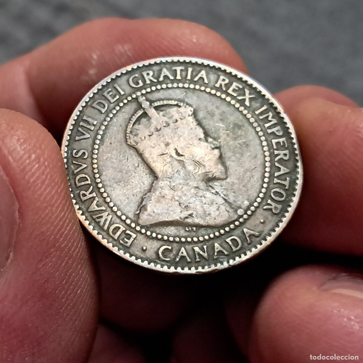 Monedas antiguas de Am&eacute;rica: MONEDA DE CANAD&Aacute; 1 CENT 1910 F - Edward VII KM# 8, Sch&ouml;n# 8, N# 439.