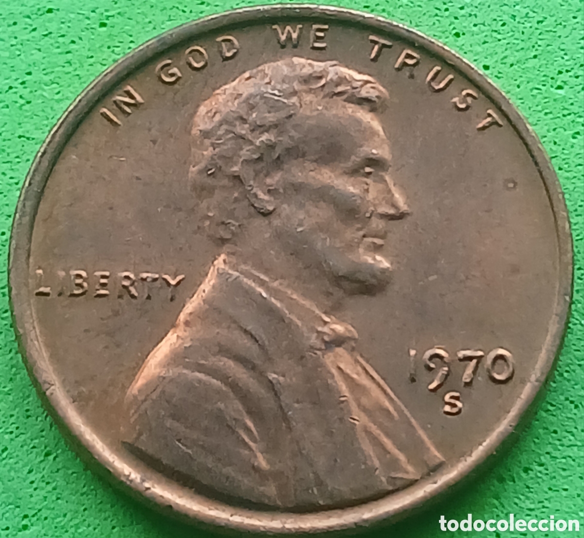 Monedas antiguas de Am&eacute;rica: USA one cent 1970 S km#201 - Foto 1