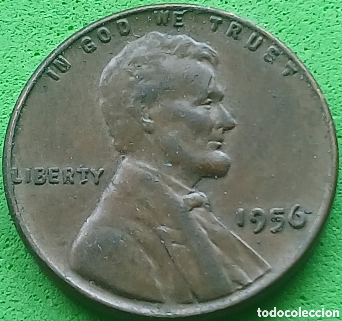 Monedas antiguas de Am&eacute;rica: USA one cent 1956 km#132 sin marca de ceca