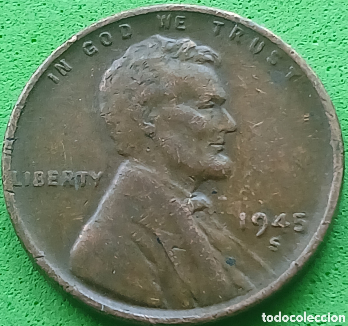 Monedas antiguas de Am&eacute;rica: USA one cent 1945 S km#A132