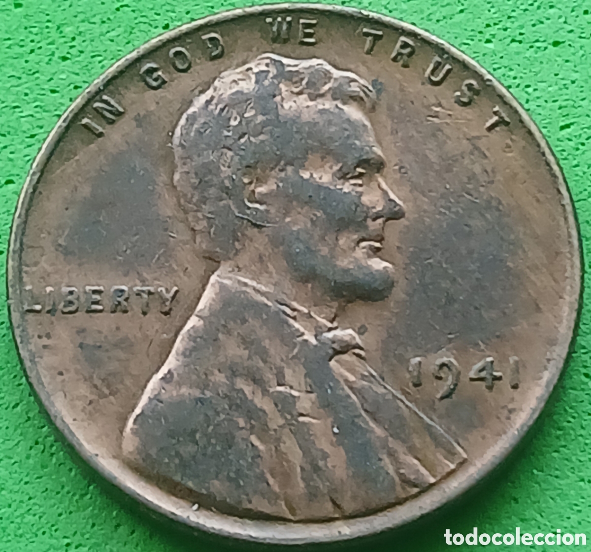 Monedas antiguas de Am&eacute;rica: USA one cent 1941 km#132 sin marca de ceca - Foto 1