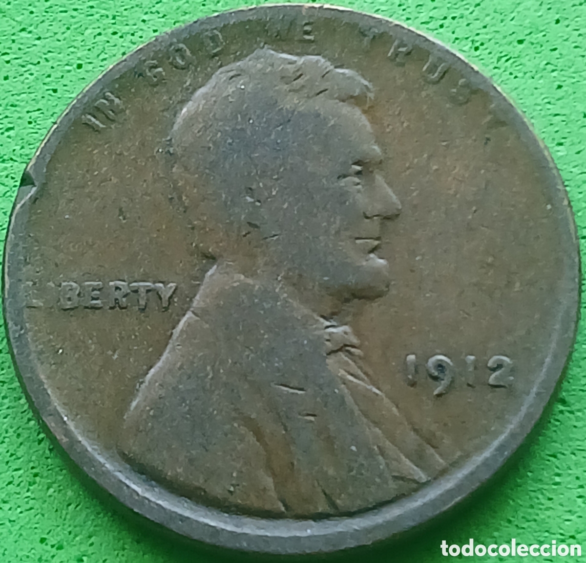 Monedas antiguas de Am&eacute;rica: USA one cent 1912 km#132 sin marca de ceca - Foto 1