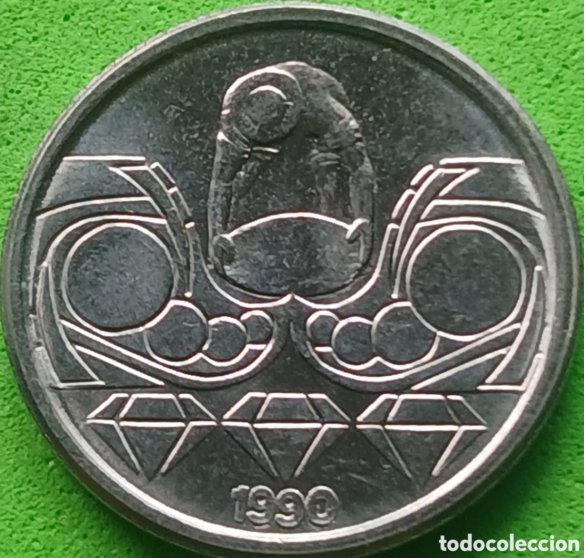 Monedas antiguas de Am&eacute;rica: Brasil 10 centavos 1990 km#613 - Foto 2