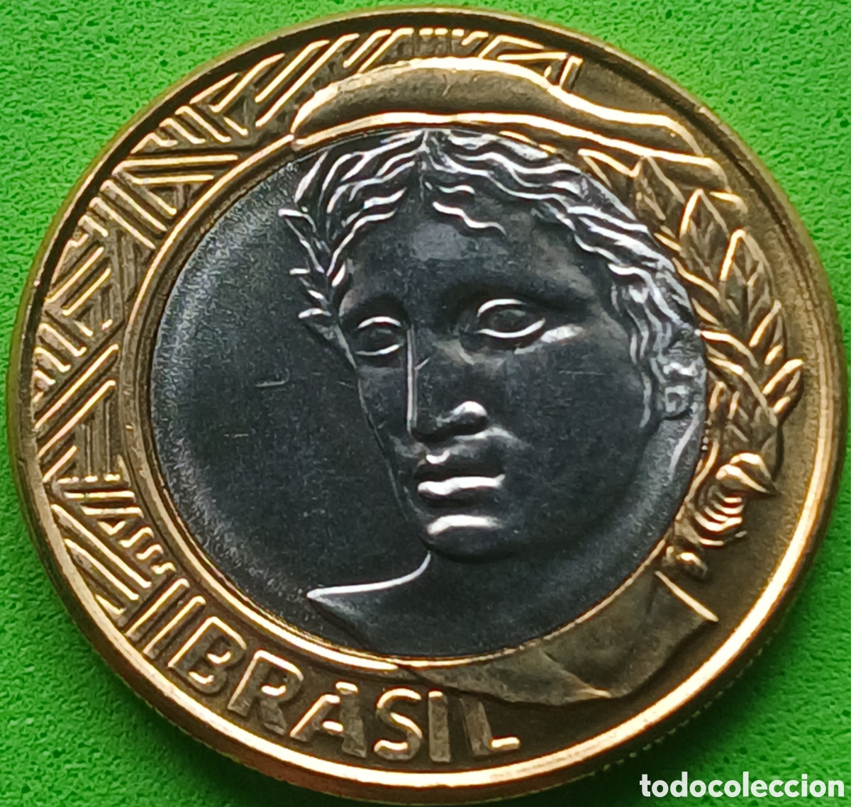 Monedas antiguas de Am&eacute;rica: Brasil 1 real 2004 km#652a - Foto 2