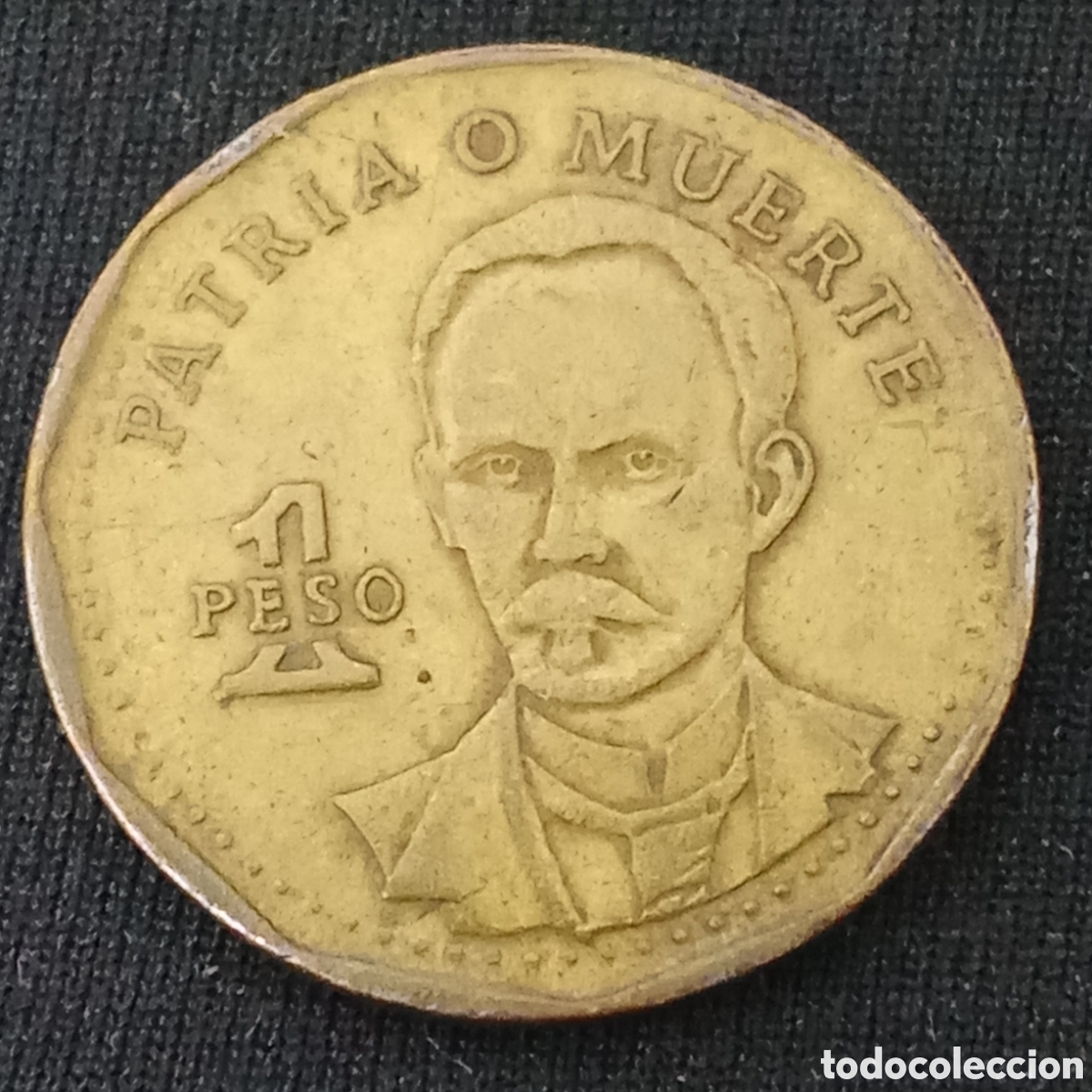 Monedas antiguas de Am&eacute;rica: Cuba 1 peso a&ntilde;o 2001