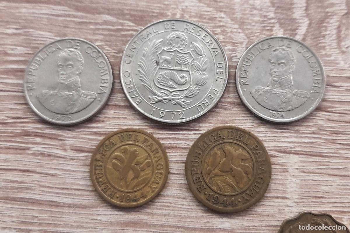 Monedas antiguas de Am&eacute;rica: Lote de 16 monedas extranjeras - Foto 2