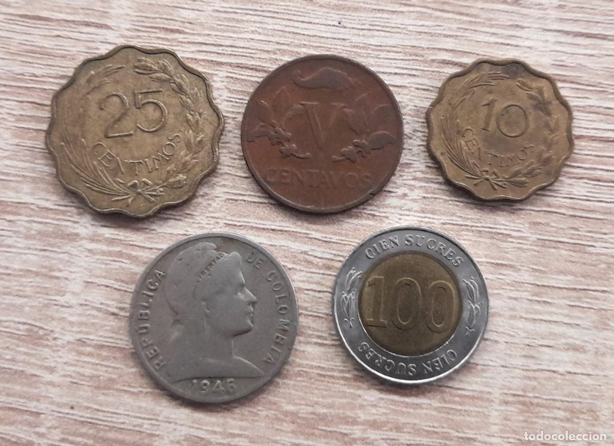 Monedas antiguas de Am&eacute;rica: Lote de 16 monedas extranjeras - Foto 6
