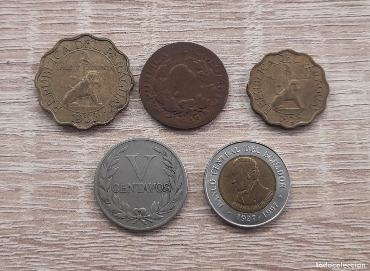 Monedas antiguas de Am&eacute;rica: Lote de 16 monedas extranjeras - Foto 7