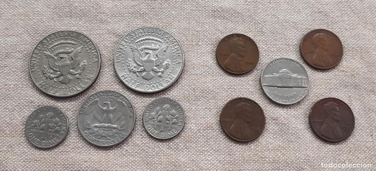 Monedas antiguas de Am&eacute;rica: Lote monedas de EStados Unidos
