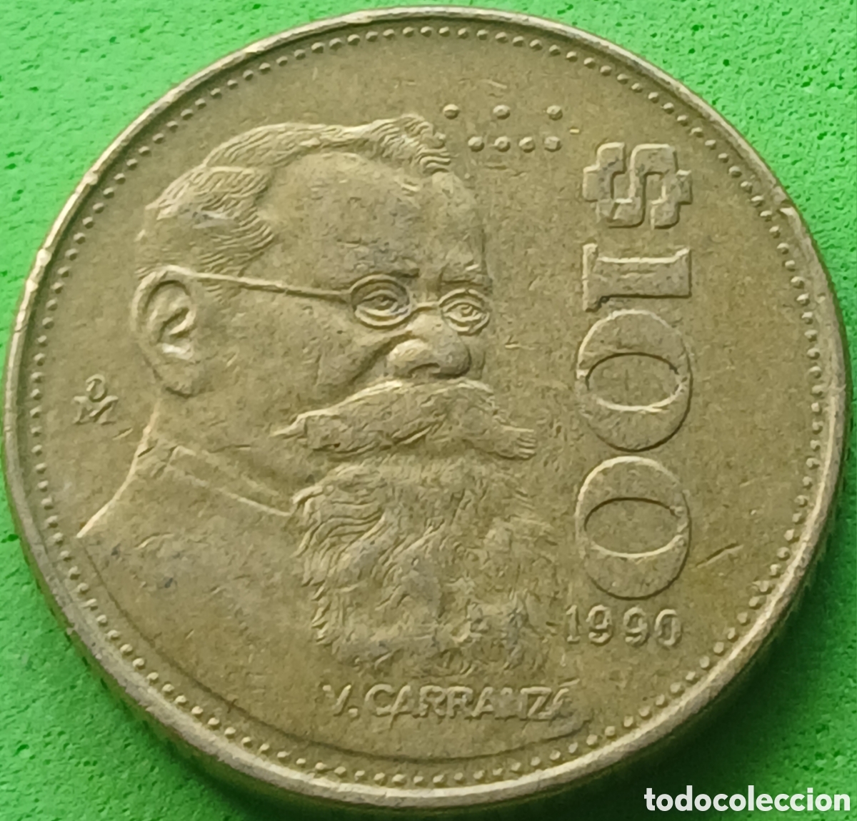 Monedas antiguas de Am&eacute;rica: M&eacute;xico 100 pesos 1990 km#493