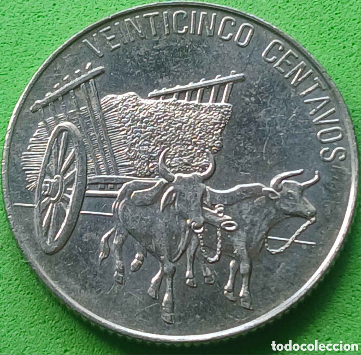 Monedas antiguas de Am&eacute;rica: Rep&uacute;blica Dominicana 25 centavos 1989 km#71.1