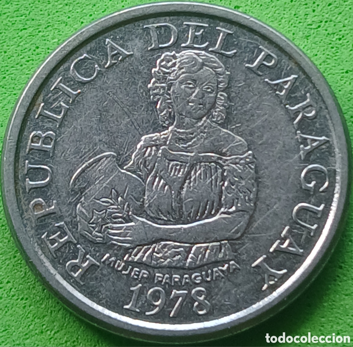 Monedas antiguas de Am&eacute;rica: Paraguay 5 guaran&iacute;es 1978 km#166