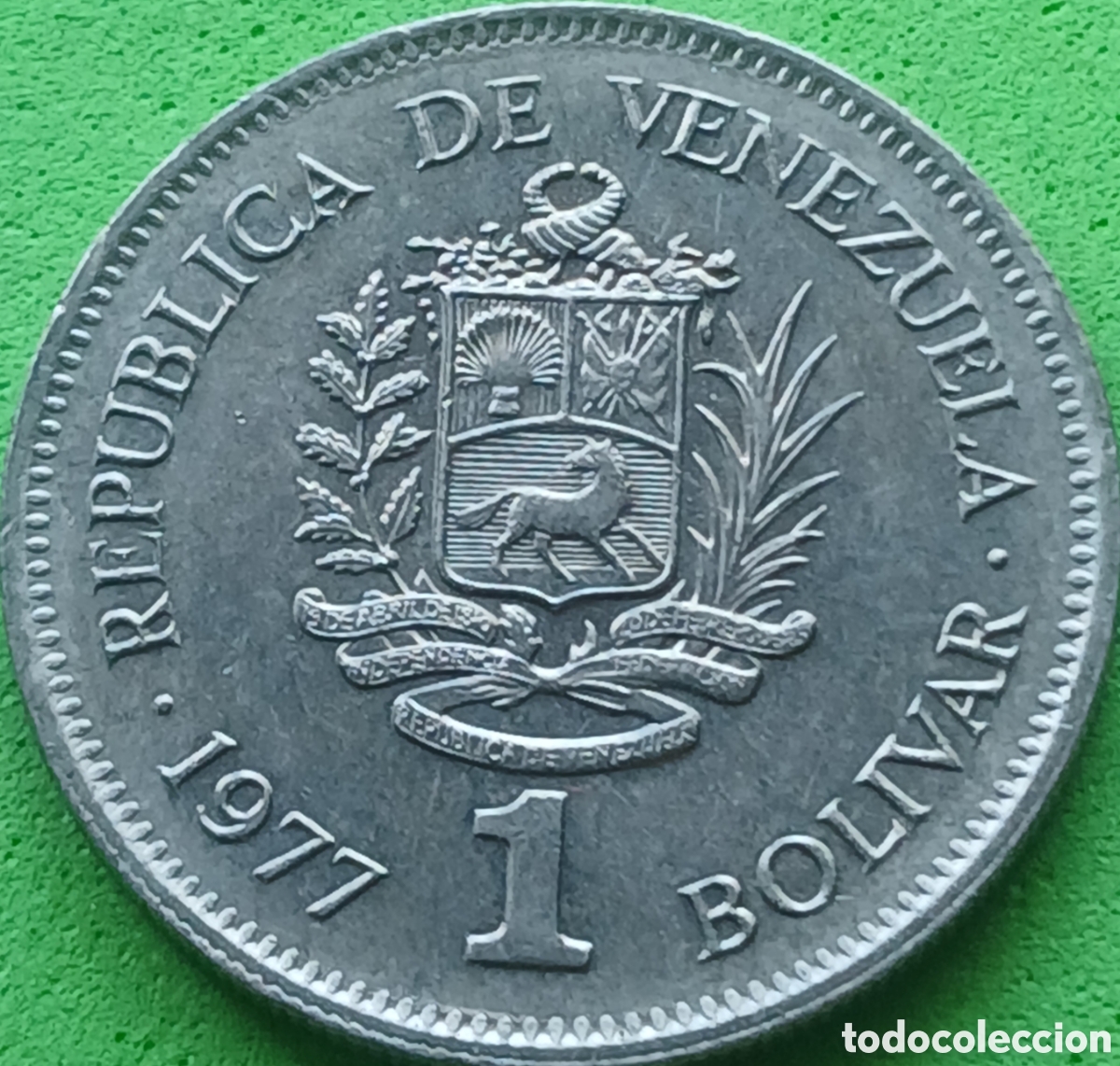 Monedas antiguas de Am&eacute;rica: Venezuela 1 bolivar 1977 Y#52