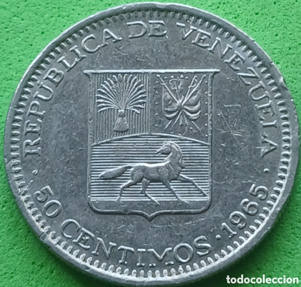 Monedas antiguas de Am&eacute;rica: Venezuela 50 c&eacute;ntimos 1965 Y#41