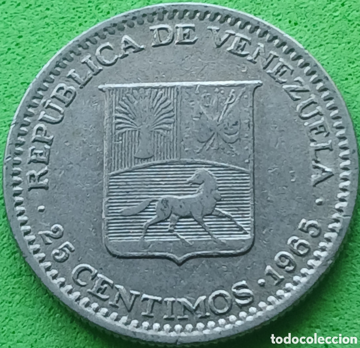 Monedas antiguas de Am&eacute;rica: Venezuela 25 c&eacute;ntimos 1965 Y#40