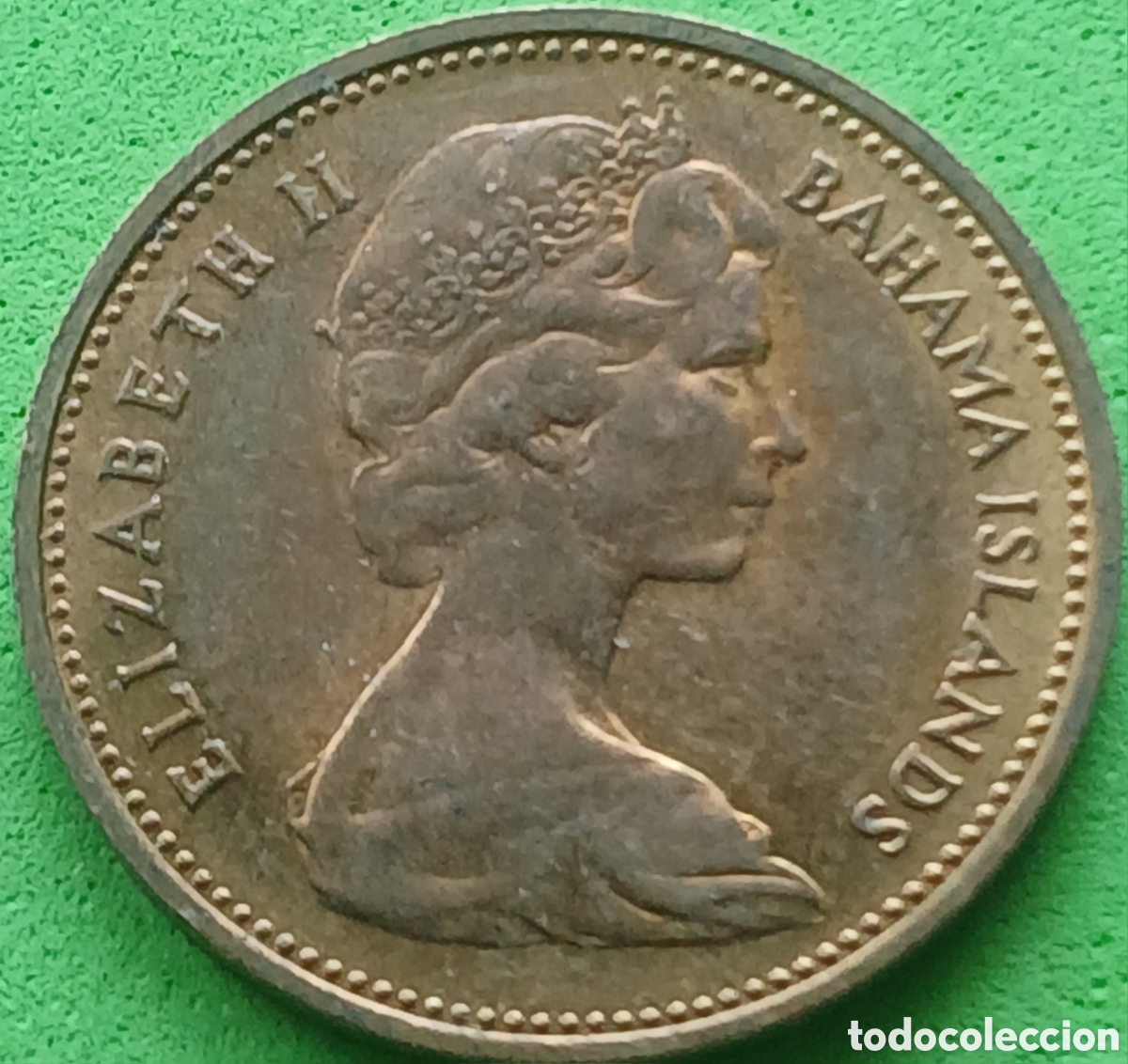 Monedas antiguas de Am&eacute;rica: Bahamas one cent 1969 km#2 - Foto 2