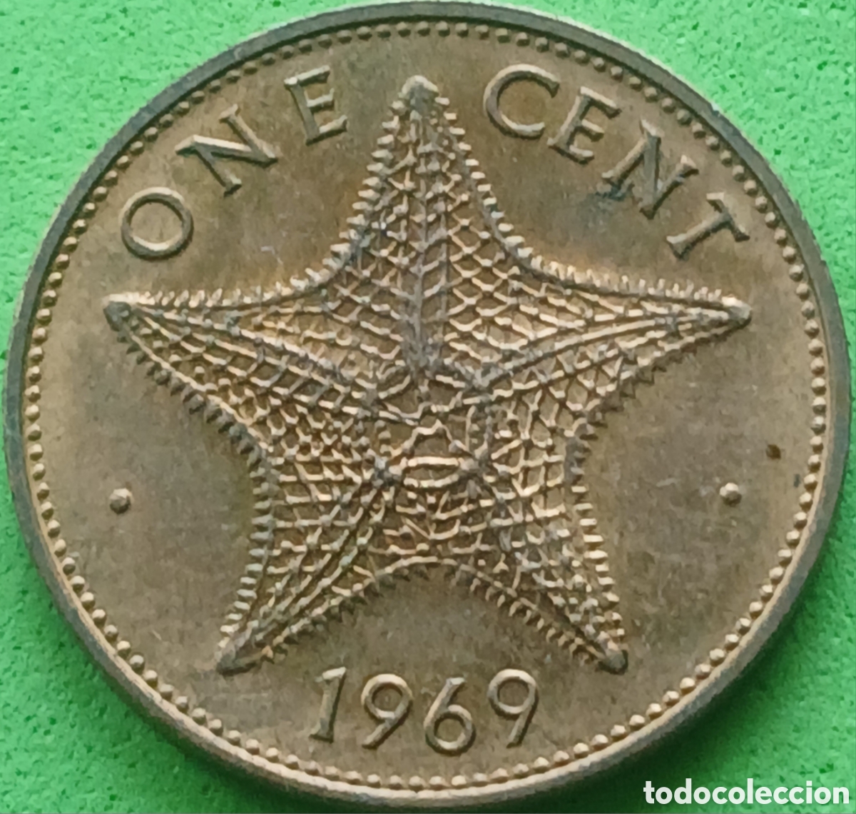 Monedas antiguas de Am&eacute;rica: Bahamas one cent 1969 km#2