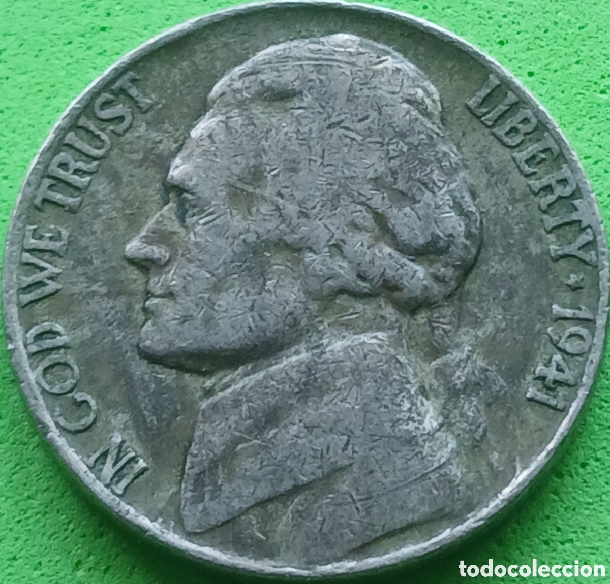 Monedas antiguas de Am&eacute;rica: USA five cents 1941 D km#192