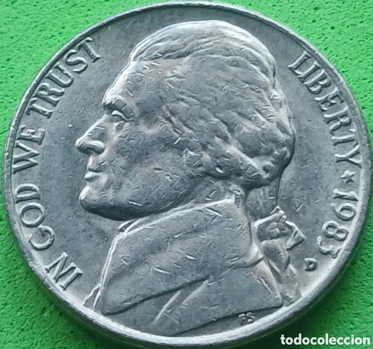 Monedas antiguas de Am&eacute;rica: USA five cents 1983 D km#A192