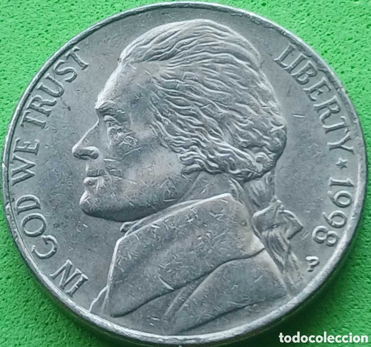 Monedas antiguas de Am&eacute;rica: USA five cents 1998 P km#A192