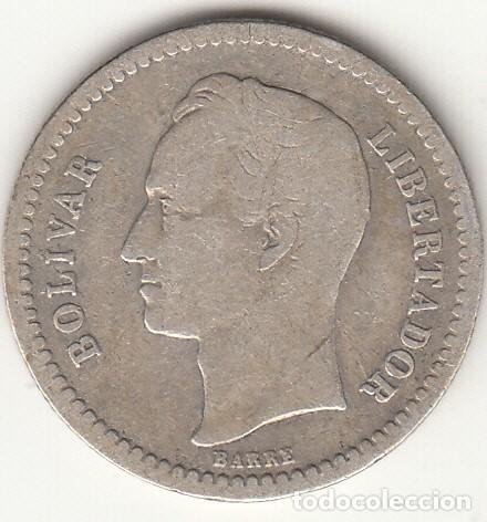 Monedas antiguas de Am&eacute;rica: VENEZUELA: MEDIO BOLIVAR 1945 / PLATA 835