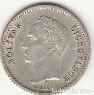 Monedas antiguas de Am&eacute;rica: VENEZUELA: QUARTO BOLIVAR 1946 / PLATA 835