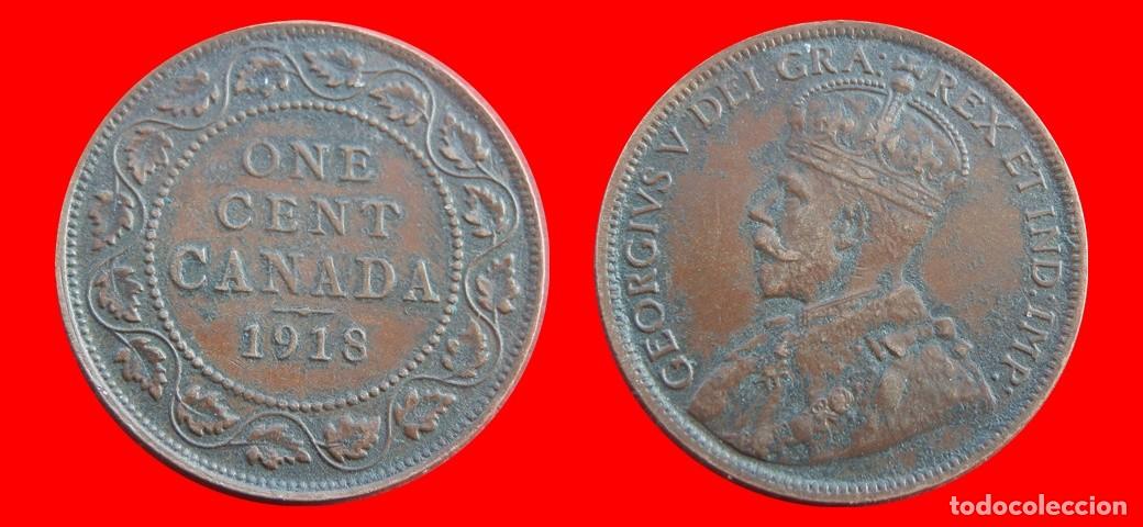 Monedas antiguas de Am&eacute;rica: 1 CENTAVO 1918 CANADA-156035