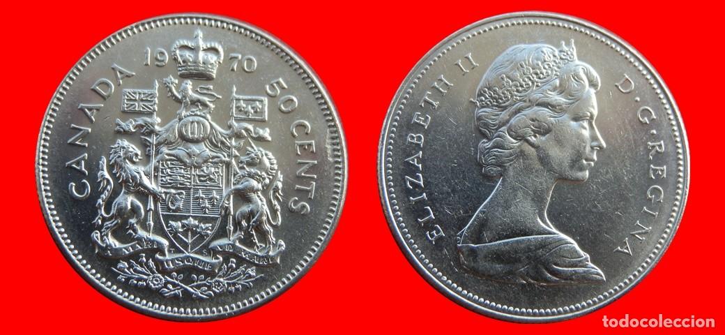 Monedas antiguas de Am&eacute;rica: 50 CENTAVOS 1970 CANADA-156055