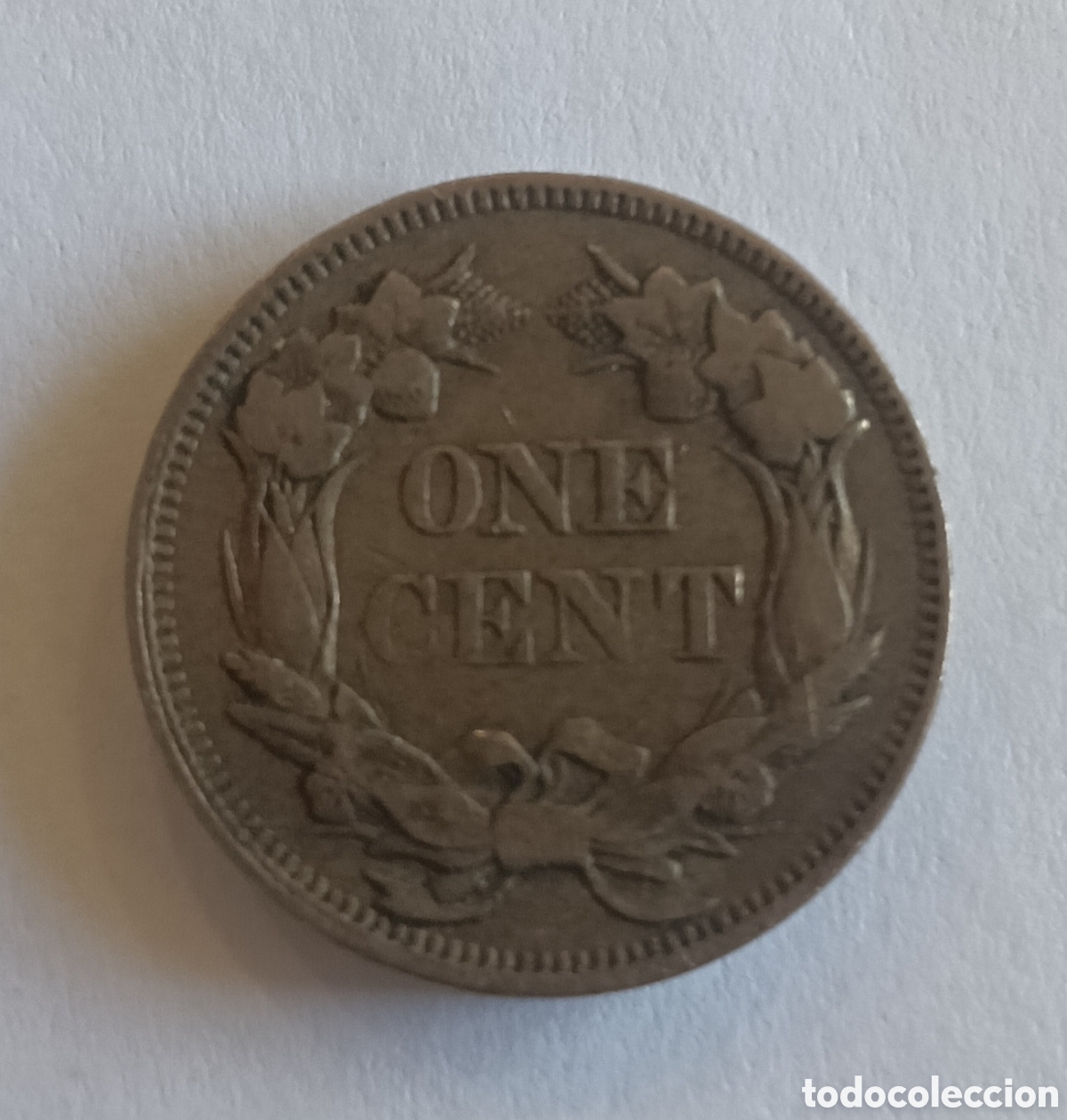 Monedas antiguas de Am&eacute;rica: Escaso. 1 c&eacute;ntimo USA 1857. - Foto 2
