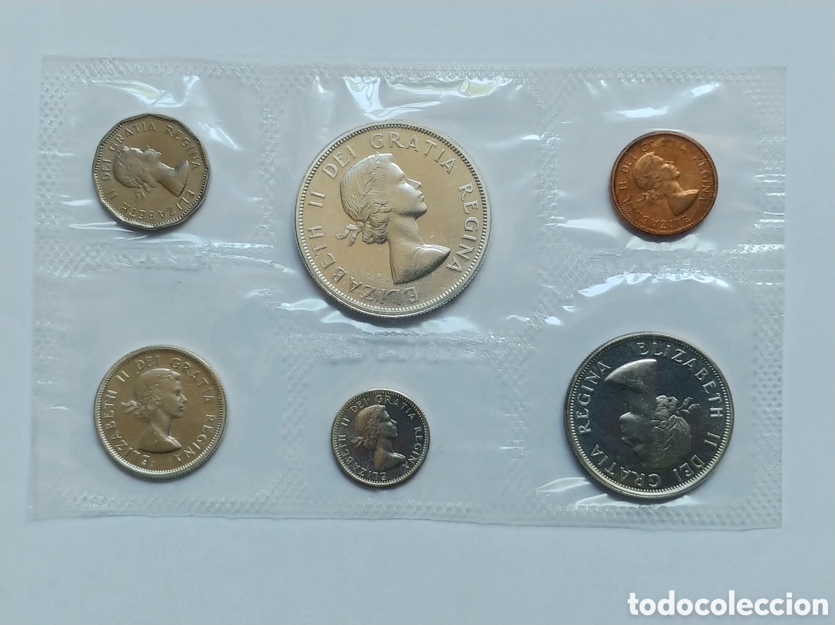 Monedas antiguas de Am&eacute;rica: Canad&aacute;, Proof-Like Set 1962, FDC - Foto 2