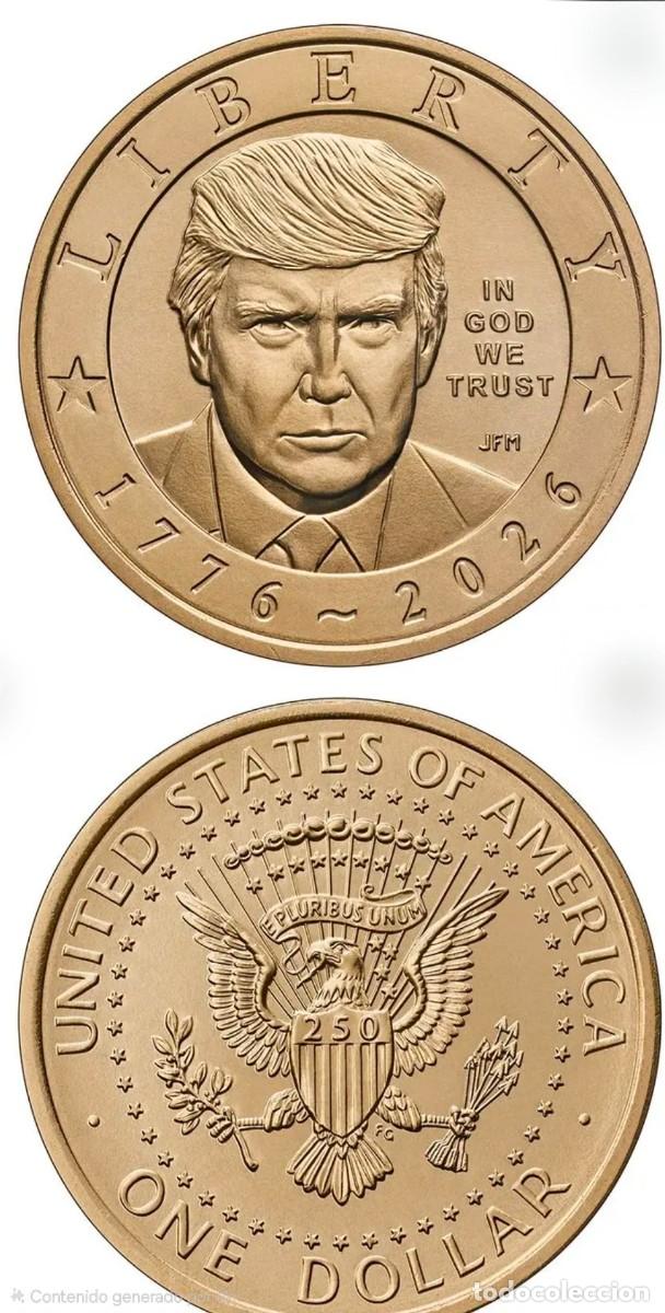 Monedas antiguas de Am&eacute;rica: ONE DOLAR USA 2026 - DONALD TRUMP - SIN CIRCULAR