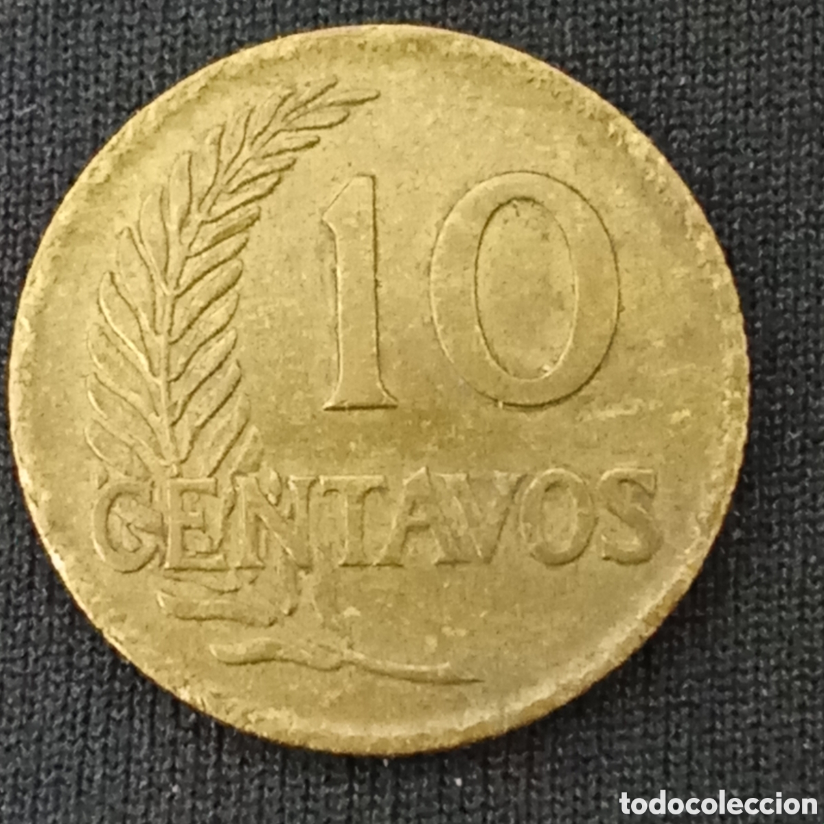 Monedas antiguas de Am&eacute;rica: Peru 10 centavos a&ntilde;o 1954 - Foto 2
