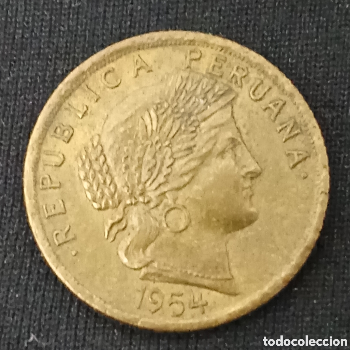 Monedas antiguas de Am&eacute;rica: Peru 10 centavos a&ntilde;o 1954 - Foto 1